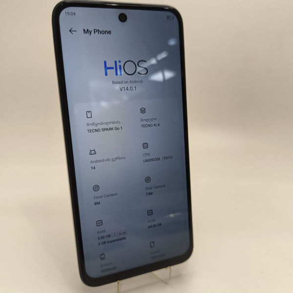 Мобильный телефон TECNO Spark Go1 3/64 гб