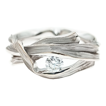 Кольцо из золота 585 пробы с бриллиантом