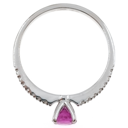 Кольцо из золота 585 пробы с бриллиантами и рубином с.