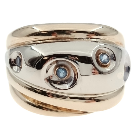 Кольцо из золота 585 пробы с топазом