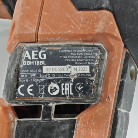 Перфоратор AEG bbh18bl