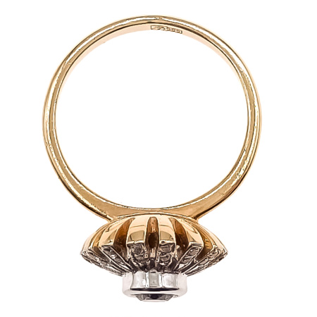 Кольцо из золота 585 пробы с бриллиантами