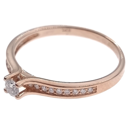 Кольцо из золота 585 пробы с бриллиантами