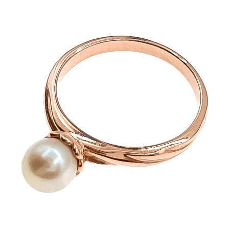 Кольцо из золота 585 пробы с жемчугом