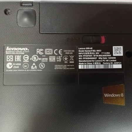 Ноутбук LENOVO G50-45 80e3 15,6"/ A6-6310/ 4 Гб/ 500 Гб/ ¶AMD