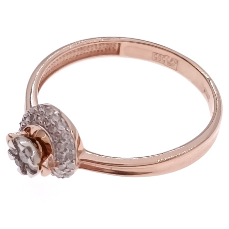 Кольцо из золота 585 пробы с бриллиантами