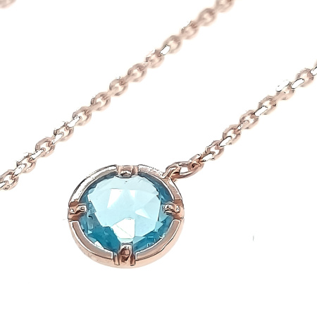 Серьги из золота 585 пробы с топазом