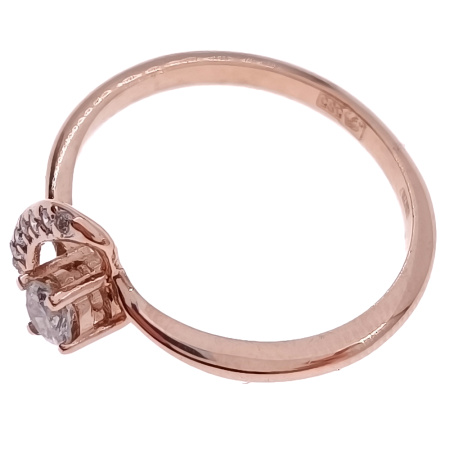 Кольцо из золота 585 пробы с бриллиантами