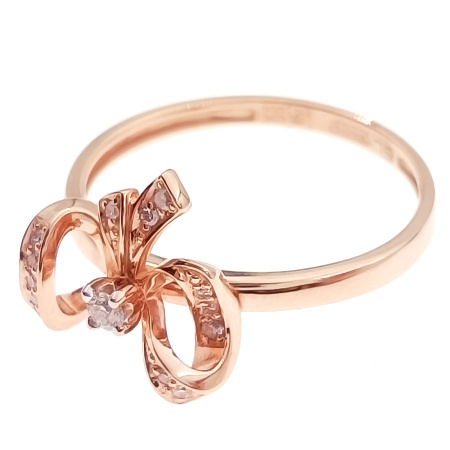 Кольцо из золота 585 пробы с бриллиантами