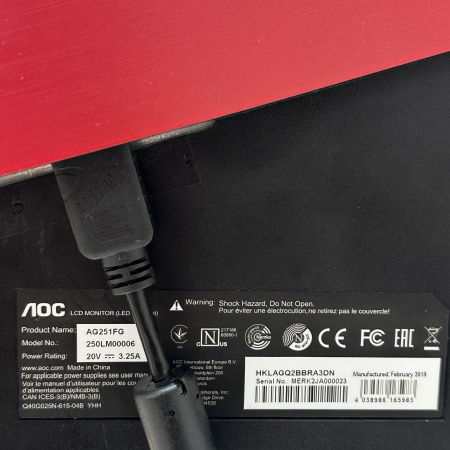 Монитор AOC AGON AG251FG 24,5" 240 гц