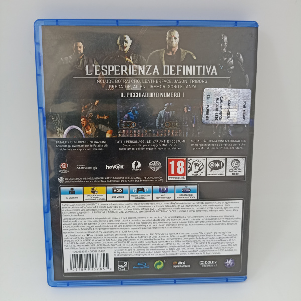 Игровой диск SONY  mortal kombat xl