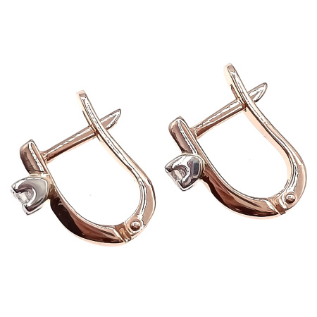 Серьги из золота 585 пробы с бриллиантами