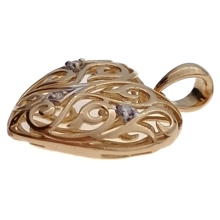 Подвеска из золота 750 пробы с бриллиантами