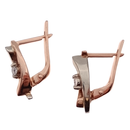 Серьги из золота 585 пробы с бриллиантами