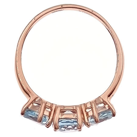 Кольцо из золота 585 пробы с топазом