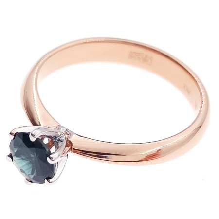 Кольцо из золота 585 пробы с сапфиром