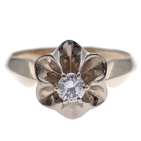 Кольцо из золота 585 пробы с бриллиантом