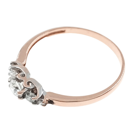 Кольцо из золота 585 пробы с бриллиантами