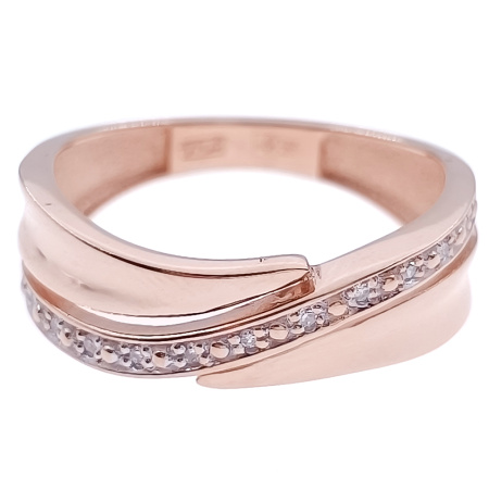 Кольцо из золота 585 пробы с бриллиантами