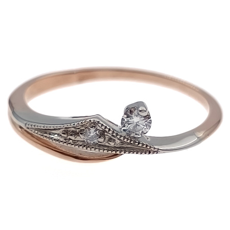 Кольцо из золота 585 пробы с бриллиантами