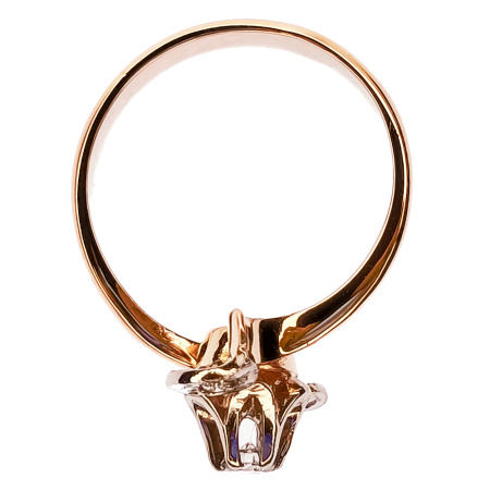 Кольцо из золота 585 пробы с бриллиантами