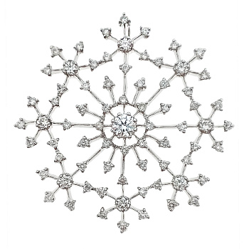 Подвеска из золота 585 пробы с бриллиантами