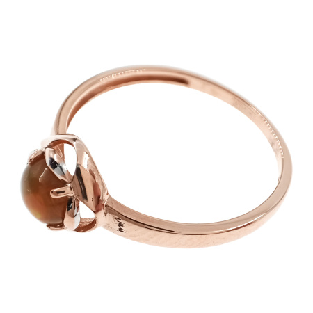 Кольцо из золота 585 пробы с кварцем