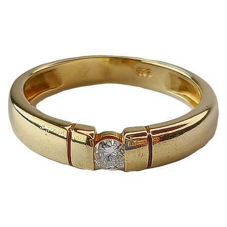 Кольцо из золота 585 пробы с бриллиантом