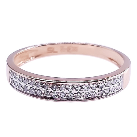 Кольцо из золота 585 пробы с бриллиантами