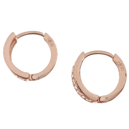 Серьги из золота 585 пробы с фианитом