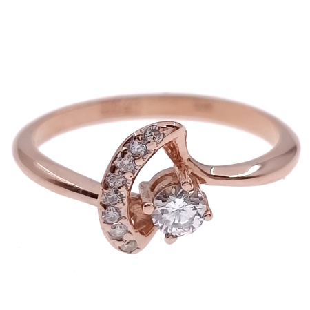 Кольцо из золота 585 пробы с бриллиантами