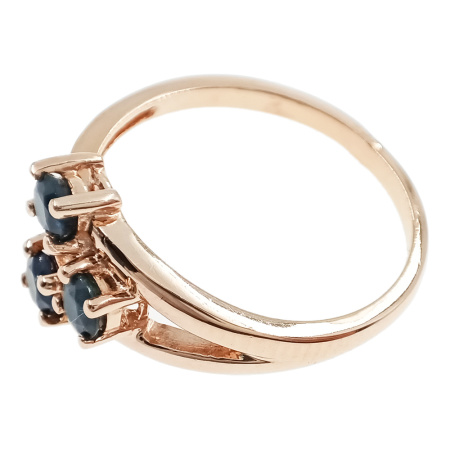 Кольцо из золота 585 пробы с сапфиром