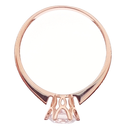 Кольцо из золота 585 пробы с фианитом