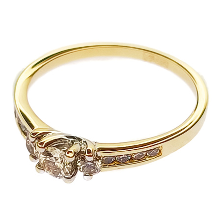 Кольцо из золота 585 пробы с бриллиантами