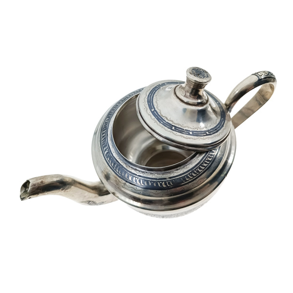 Чайник из серебра 875 пробы