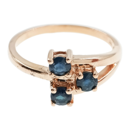 Кольцо из золота 585 пробы с сапфиром