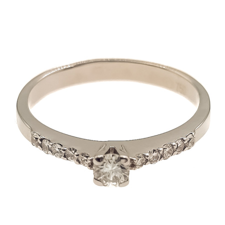 Кольцо из золота 750 пробы с бриллиантами