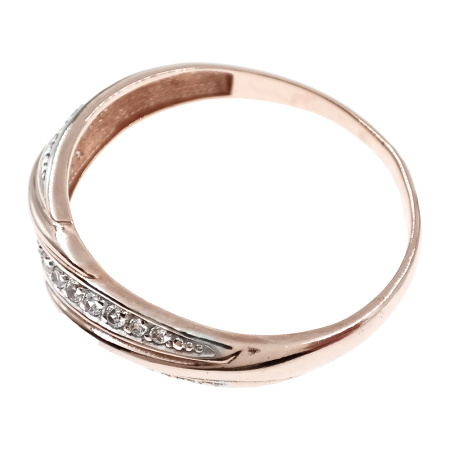 Кольцо из золота 585 пробы с фианитом