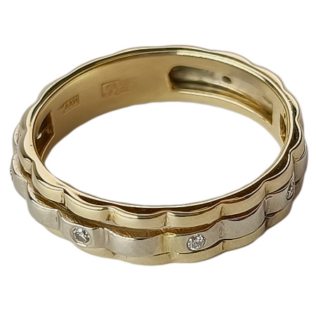 Кольцо из золота 585 пробы с бриллиантами