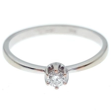 Кольцо из золота 585 пробы с бриллиантом