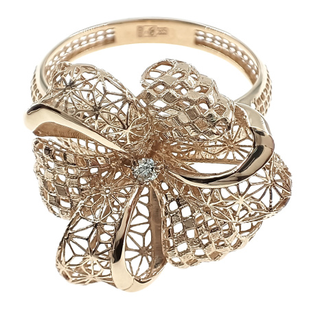 Кольцо из золота 585 пробы с бриллиантом