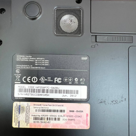 Ноутбук SAMSUNG NP-550 P7C/  Intel Core i7 3630QM/ 8 Гб/ 2 Тб