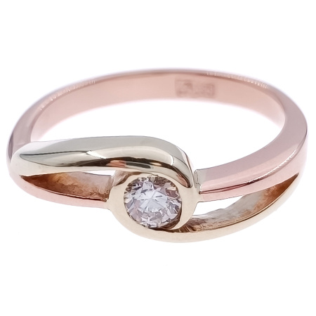 Кольцо из золота 585 пробы с бриллиантом