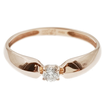 Кольцо из золота 585 пробы с бриллиантом