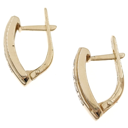 Серьги из золота 585 пробы с бриллиантами