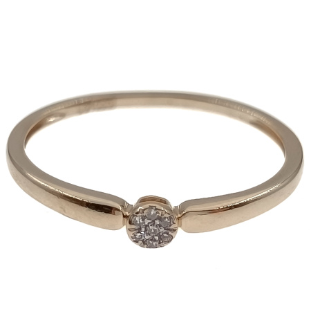 Кольцо из золота 585 пробы с бриллиантами