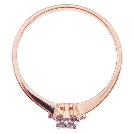 Кольцо из золота 585 пробы с фианитом