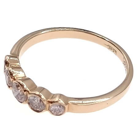 Кольцо из золота 750 пробы с бриллиантами