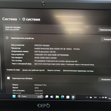 Ноутбук DEPO mc14 p4halo 14,0"/ Intel Celeron N4020/ 8 Гб/ 240 Гб/ UHD Graphics605