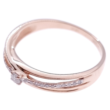 Кольцо из золота 585 пробы с бриллиантами